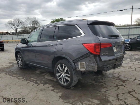 2017 Honda Pilot Touring with VIN 5FNYF5H96HB009493, listed as a Copart auction lot 51444825 with 161,775 mi miles and Salvage Title. Bid and sale history available at carsss.com. Image 2.