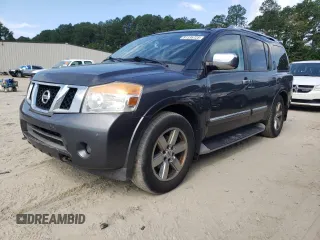 2012 Nissan Armada Platinum z VIN 5N1AA0NE5CN606306, wystawiony jako Copart lot #61136725 z przebiegiem 276 211 mil mil oraz Czysty tytuł • Clean title. Historia ofert i sprzedaży dostępna na DreamBid. Obrazek 1.