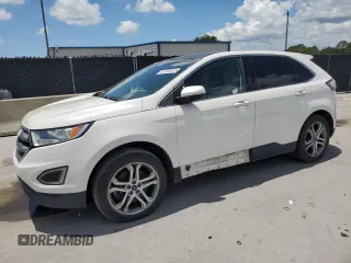 2015 Ford Edge Titanium z VIN 2FMTK4K8XFBB13345, wystawiony jako Copart lot #61284045 z przebiegiem Nie podano mil oraz Czysty tytuł • Clean title. Historia ofert i sprzedaży dostępna na DreamBid. Obrazek 1.