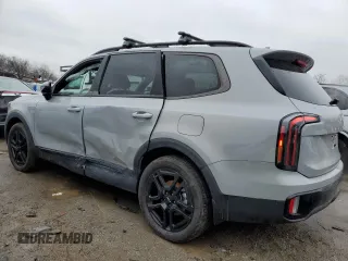 2024 Kia Telluride SX X-Line with VIN 5XYP5DGC6RG514451, listed as a Copart auction lot 43965105 with 16,145 mi miles and Salvage Title. Bid and sale history available at carsss.com. Image 2.