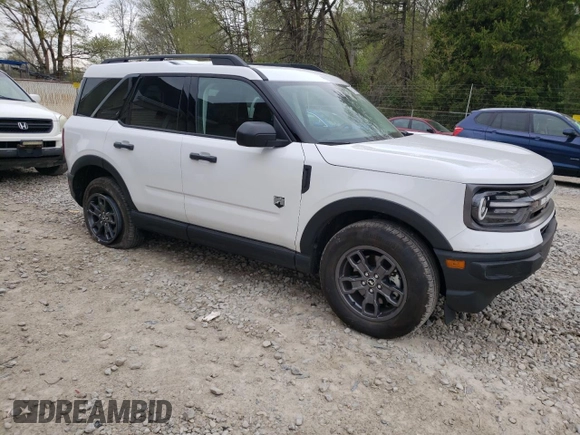 2024 Ford Bronco Sport Big Bend z VIN 3FMCR9B62RRF66162, wystawiony jako Copart lot #55129945 z przebiegiem 3 141 mil mil oraz Szkoda całkowita • Salvage title. Historia ofert i sprzedaży dostępna na DreamBid. Obrazek 4.