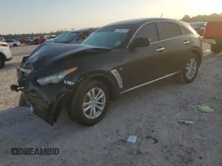 2016 Infiniti QX70 z VIN JN8CS1MU1GM671968, wystawiony jako Copart lot #52543315 z przebiegiem Nie podano mil oraz Szkoda całkowita • Salvage title. Historia ofert i sprzedaży dostępna na DreamBid. Obrazek 1.