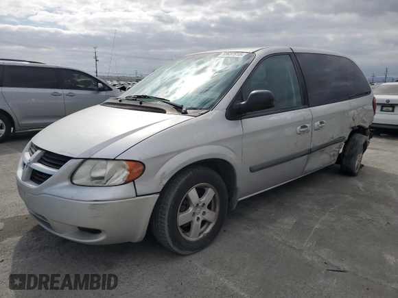 2007 Dodge Caravan SXT with VIN 1D4GP45R37B155698, listed as a Copart auction lot 53637615 with 172,700 mi miles and Salvage Title. Bid and sale history available at carsss.com. Image 1.