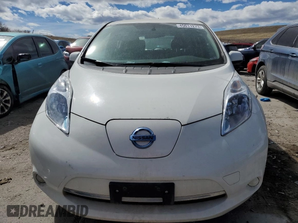 2015 Nissan LEAF SV with VIN 1N4AZ0CP2FC306391, listed as a Copart auction lot 45011273 with 56,669 mi miles and . Bid and sale history available at DreamBid. Image 5.