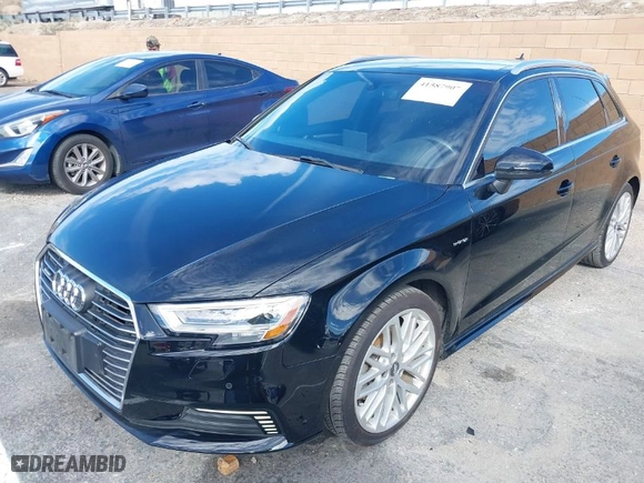 2018 Audi A3 Sportback e-tron Premium Plus with VIN WAUTPBFF6JA065492, listed as a IAAI auction lot 41587907 with NaN miles. Bid and sale history available at carsss.com. Image 2.