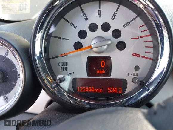 2011 MINI Convertible with VIN WMWZN3C56BT132924, listed as a IAAI auction lot 42161363 with 133,444 mi miles and . Bid and sale history available at DreamBid. Image 7.