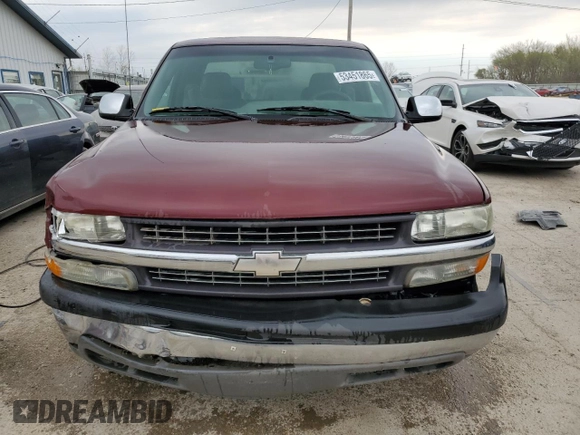 2002 Chevrolet Silverado 1500 LT with VIN 2GCEC19TX21275124, listed as a Copart auction lot 53451865 with 152,538 mi miles and Salvage Title. Bid and sale history available at DreamBid. Image 5.