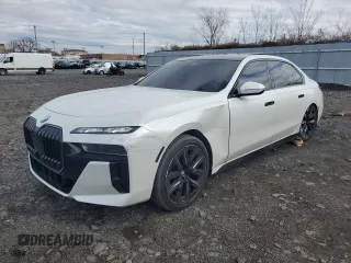 2024 BMW 7 Series 760i xDrive with VIN WBA33EJ00RCR97722, listed as a Copart auction lot 47342765 with 3,921 mi miles and Salvage Title. Bid and sale history available at carsss.com. Image 1.