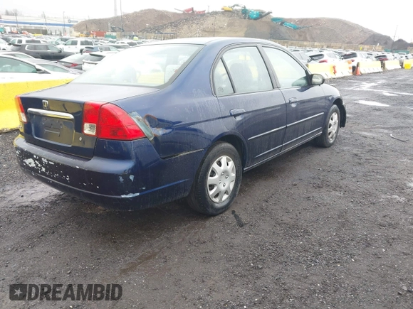 2003 Honda Civic LX with VIN 2HGES165X3H564619, listed as a IAAI auction lot 42017947 with 125,518 mi miles. Bid and sale history available at carsss.com. Image 4.