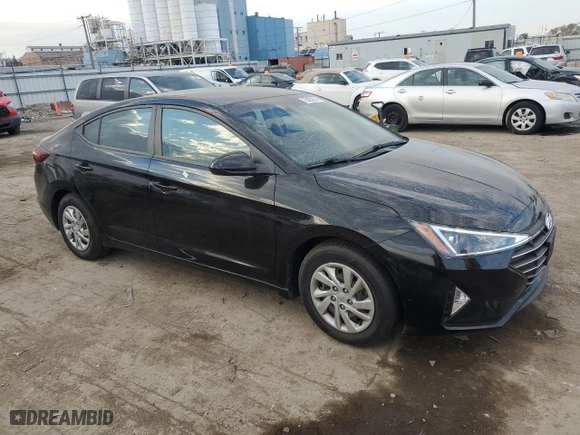 2020 Hyundai Elantra SE with VIN KMHD74LF8LU020722, listed as a Copart auction lot 76400364 with 51,331 mi miles and Salvage Title. Bid and sale history available at carsss.com. Image 4.