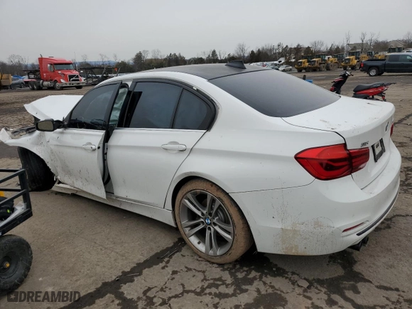 2018 BMW 3 Series 330i xDrive with VIN WBA8D9G51JNU72559, listed as a Copart auction lot 44770855 with 0 mi miles and Salvage Title. Bid and sale history available at carsss.com. Image 2.