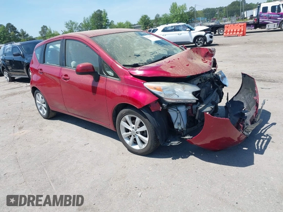 2014 Nissan Note SV with VIN 3N1CE2CP9EL388460, listed as a IAAI auction lot 42147810 with 121,702 mi miles and . Bid and sale history available at DreamBid. Image 1.