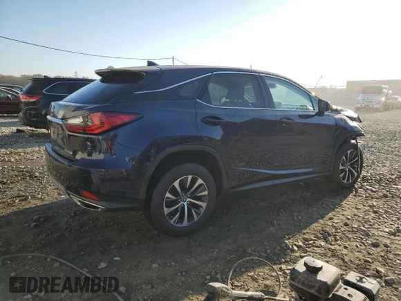 2022 Lexus RX 350 with VIN 2T2AZMDA2NC313743, listed as a Copart auction lot 76804154 with 9,503 mi miles and Salvage title. Bid and sale history available at DreamBid. Image 3.