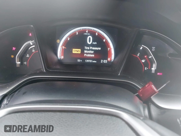 2017 Honda Civic Sedan Si with VIN 2HGFC1E53HH707694, listed as a IAAI auction lot 38919183 with 139,701 mi miles. Bid and sale history available at carsss.com. Image 7.