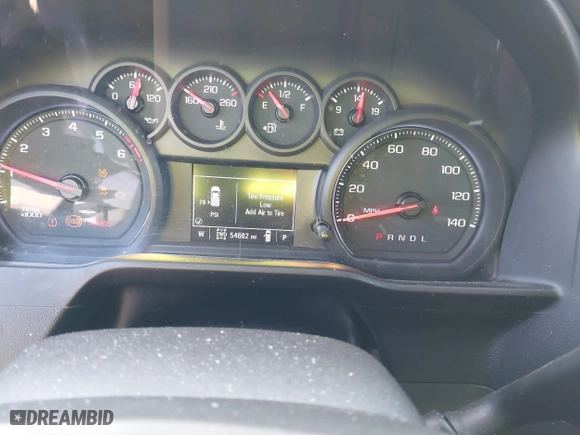 2019 Chevrolet Silverado 1500 Custom Trail Boss with VIN 3GCPYCEF5KG148682, listed as a IAAI auction lot 41826656 with 54,682 mi miles. Bid and sale history available at carsss.com. Image 7.