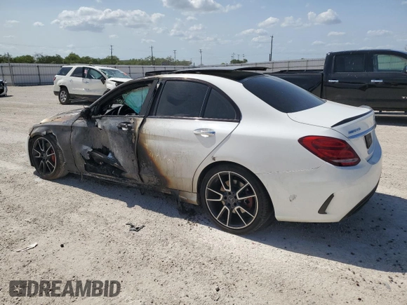 2018 Mercedes-Benz C 43 AMG with VIN 55SWF6EB3JU246788, listed as a Copart auction lot 63048314 with Not Provided miles and Non Repairable. Bid and sale history available at carsss.com. Image 2.