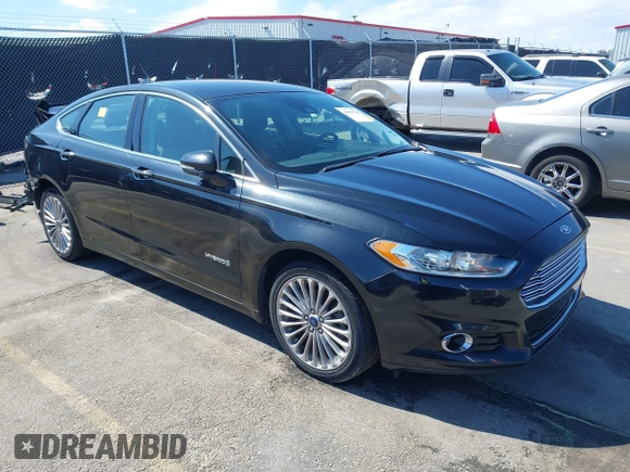 2013 Ford Fusion Titanium Hybrid with VIN 3FA6P0RU2DR288773, listed as a IAAI auction lot 41803708 with 85,868 mi miles and . Bid and sale history available at DreamBid. Image 1.