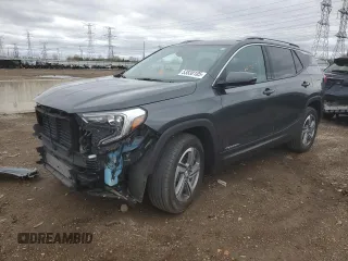 2021 GMC Terrain SLT z VIN 3GKALVEV6ML353109, wystawiony jako Copart lot #53830105 z przebiegiem 30 187 mil mil oraz Szkoda całkowita • Salvage title. Historia ofert i sprzedaży dostępna na DreamBid. Obrazek 1.