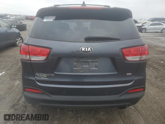 2017 Kia Sorento LX with VIN 5XYPG4A39HG243595, listed as a Copart auction lot 45191725 with 73,951 mi miles and Salvage Title. Bid and sale history available at carsss.com. Image 6.