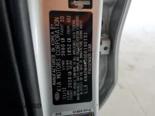 2013 Kia Rio LX z VIN KNADM4A30D6190131, wystawiony jako Copart lot #54657615 z przebiegiem 165 395 mil mil oraz Szkoda całkowita • Salvage title. Historia ofert i sprzedaży dostępna na DreamBid. Obrazek 12.