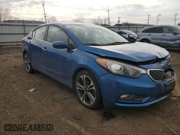 2015 Kia Forte EX with VIN KNAFX4A85F5304855, listed as a Copart auction lot 47529725 with 105,489 mi miles and Salvage Title. Bid and sale history available at carsss.com. Image 4.
