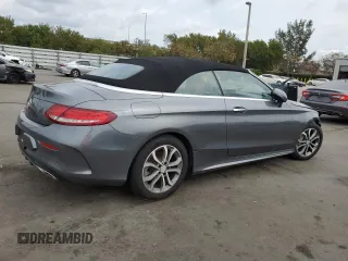 2017 Mercedes-Benz C 300 with VIN WDDWK4JB1HF432235, listed as a Copart auction lot 50295395 with Not Provided miles and Salvage Title. Bid and sale history available at DreamBid. Image 3.