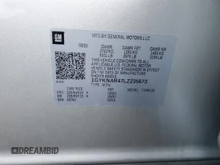 2020 Cadillac XT5 Luxury FWD z VIN 1GYKNAR47LZ235673, wystawiony jako Copart lot #88722975 z przebiegiem 39 904 mil mil oraz Szkoda całkowita • Salvage title. Historia ofert i sprzedaży dostępna na DreamBid. Obrazek 15.