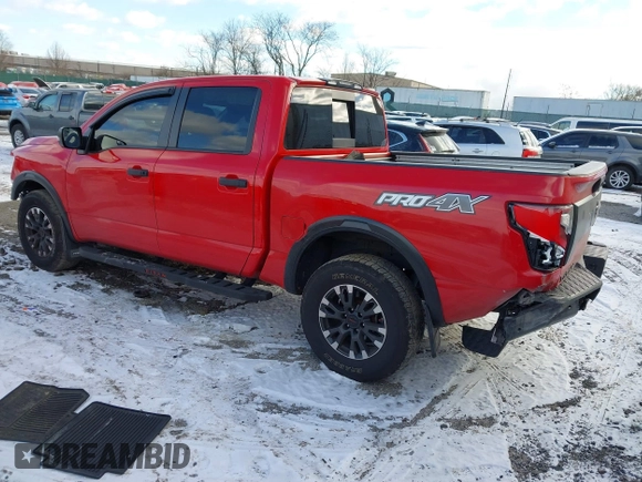 2021 Nissan Titan Pro-4X with VIN 1N6AA1ED6MN532524, listed as a IAAI auction lot 41225606 with 44,225 mi miles and . Bid and sale history available at DreamBid. Image 3.