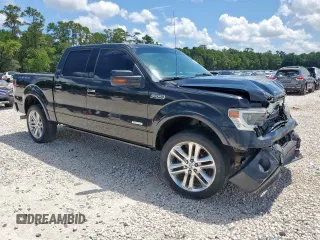 2013 Ford F-150 XL with VIN 1FTFW1ET2DFC34113, listed as a Copart auction lot 62120405 with 54,344 mi miles and Salvage title. Bid and sale history available at DreamBid. Image 4.
