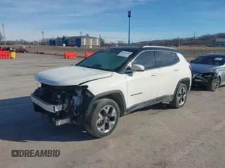 2020 Jeep Compass Limited with VIN 3C4NJDCB7LT159113, listed as a IAAI auction lot 41576805 with 75,921 mi miles and . Bid and sale history available at carsss.com. Image 19.