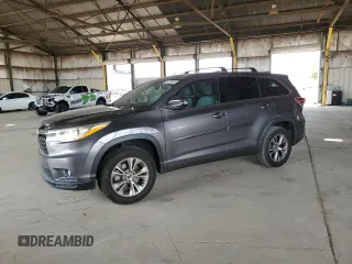 2016 Toyota Highlander LE Plus with VIN 5TDZKRFH4GS186104, listed as a Copart auction lot 65292665 with 122,639 mi miles and Salvage title. Bid and sale history available at DreamBid. Image 1.