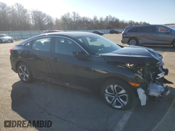 2020 Honda Civic LX with VIN 2HGFC2F60LH563396, listed as a Copart auction lot 49329935 with Not Provided miles and Salvage Title. Bid and sale history available at DreamBid. Image 4.