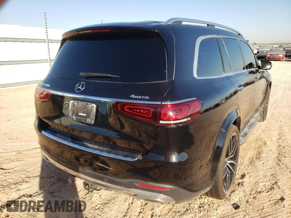2020 Mercedes-Benz GLS with VIN 4JGFF8GE2LA167222, listed as a Copart auction lot 60885182 with 40,220 mi miles. Bid and sale history available at carsss.com. Image 4.