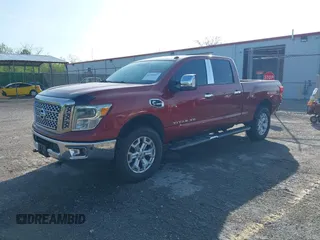 2016 Nissan Titan Platinum Reserve z VIN 1N6BA1F25GN500184, wystawiony jako IAAI lot #42185647 z przebiegiem 176 417 mil mil oraz . Historia ofert i sprzedaży dostępna na DreamBid. Obrazek 2.