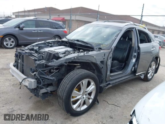 2012 Infiniti FX35 with VIN JN8AS1MW1CM152650, listed as a IAAI auction lot 41277543 with 1 mi miles. Bid and sale history available at carsss.com. Image 19.
