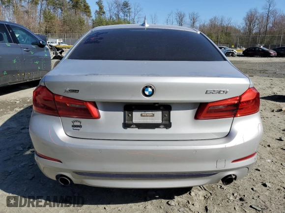 2018 BMW 5 Series 530i xDrive with VIN WBAJA7C51JWA74673, listed as a Copart auction lot 49479335 with 98,312 mi miles and Salvage Title. Bid and sale history available at carsss.com. Image 6.