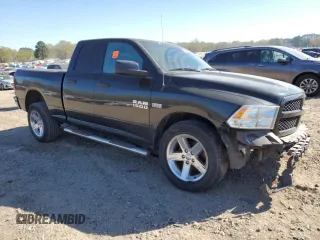 2018 Ram 1500 Express with VIN 1C6RR6FT4JS171221, listed as a Copart auction lot 50465125 with 91,329 mi miles and Salvage title. Bid and sale history available at DreamBid. Image 4.