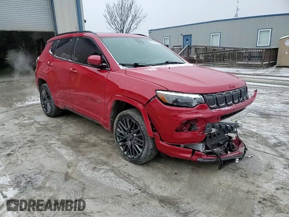 2022 Jeep Compass (RED) Edition с VIN 3C4NJDCB6NT237206, выставлен на аукционе Copart как лот 46014455 с пробегом 22 399 миль миль и Списание • Salvage title. История ставок и продаж доступна на DreamBid. Изображение 11.