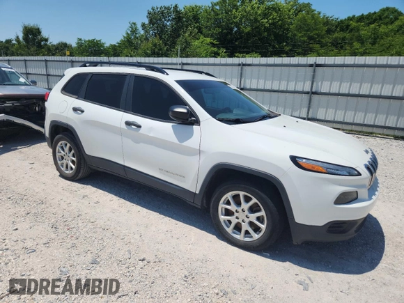 2017 Jeep Cherokee Sport z VIN 1C4PJLAB5HW503271, wystawiony jako Copart lot #58345205 z przebiegiem 125 311 mil mil oraz Szkoda całkowita • Salvage title. Historia ofert i sprzedaży dostępna na DreamBid. Obrazek 4.