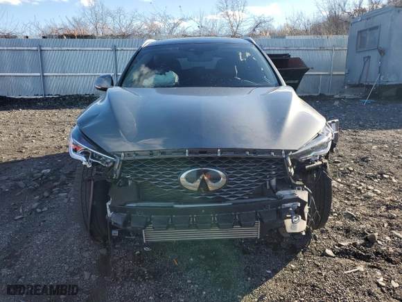 2022 Infiniti QX50 LUXE with VIN 3PCAJ5BB0NF117969, listed as a Copart auction lot 86700224 with 25,942 mi miles and Salvage Title. Bid and sale history available at carsss.com. Image 5.