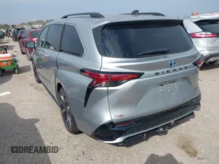 2021 Toyota Sienna XSE with VIN 5TDDRKEC6MS047574, listed as a IAAI auction lot 41688890 with 54,228 mi miles and . Bid and sale history available at DreamBid. Image 3.