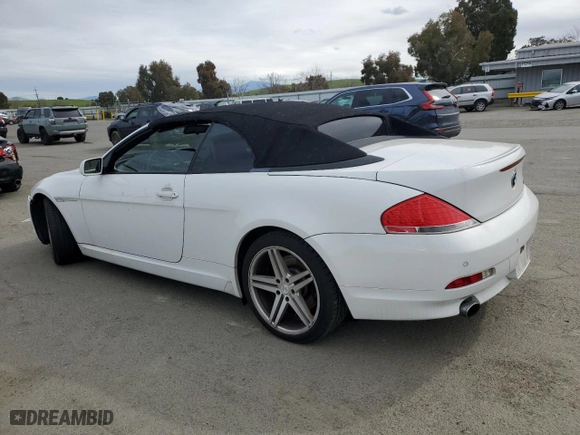 2006 BMW 6 Series 650Ci with VIN WBAEK13476CN76029, listed as a Copart auction lot 47135175 with 108,795 mi miles and Clean Title. Bid and sale history available at carsss.com. Image 2.