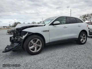 2018 Jaguar F-PACE 30t Premium with VIN SADCJ2GX8JA236792, listed as a Copart auction lot 86493684 with 107,214 mi miles and Salvage Title. Bid and sale history available at carsss.com. Image 1.