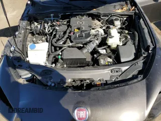 2017 FIAT 124 Spider Classica with VIN JC1NFAEK3H0102762, listed as a Copart auction lot 77466204 with 26,600 mi miles and Salvage title. Bid and sale history available at DreamBid. Image 12.