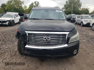 2012 Infiniti QX56 8-passenger with VIN JN8AZ2NC1C9315502, listed as a Copart auction lot 71638734 with 146,518 mi miles and Salvage Title. Bid and sale history available at carsss.com. Image 5.