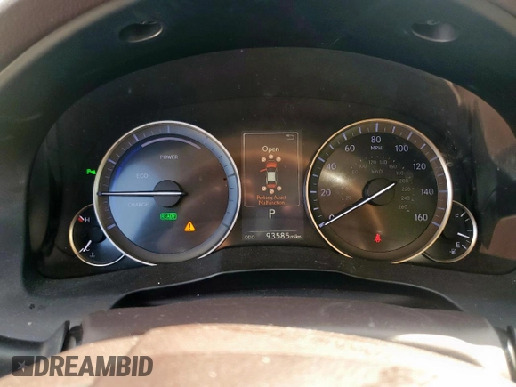 2016 Lexus ES 300h with VIN JTHBW1GG8G2125311, listed as a Copart auction lot 52635165 with 93,585 mi miles and Salvage Title. Bid and sale history available at DreamBid. Image 9.