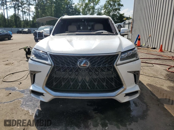 2020 Lexus LX 570 with VIN JTJDY7AX6L4332372, listed as a Copart auction lot 57315675 with 132,418 mi miles and Salvage title. Bid and sale history available at DreamBid. Image 5.