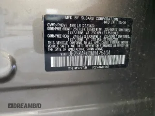 2021 Subaru Forester Premium with VIN JF2SKAFC0MH426404, listed as a Copart auction lot 63286055 with 86,993 mi miles and Salvage title. Bid and sale history available at DreamBid. Image 14.