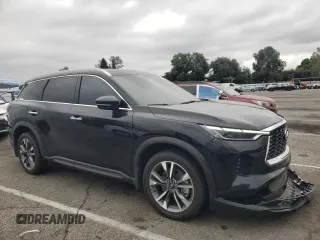 2023 Infiniti QX60 Luxe with VIN 5N1DL1FS5PC368816, listed as a Copart auction lot 54329005 with 54,642 mi miles and Salvage title. Bid and sale history available at DreamBid. Image 4.