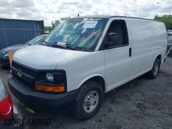 2011 Chevrolet Express Cargo with VIN 1GCWGFBA3B1107667, listed as a IAAI auction lot 42066960 with 300,390 mi miles. Bid and sale history available at carsss.com. Image 6.